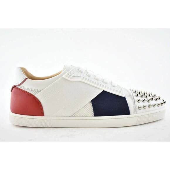 Christian Louboutin Elastikid Spikes Donna Flat Lace Up Tie Low Top Sneaker 40.5 - Picture 2 of 9